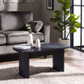 LOU007 Black Fluted Compact Coffee Table
