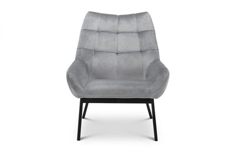 Velvet Chair - Grey