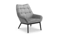 LUC201 Velvet Chair - Grey