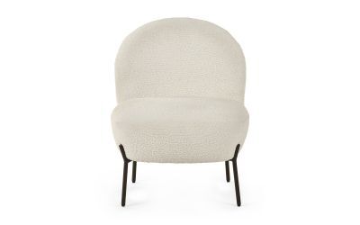 Boucle Accent Chair - Ivory