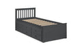 MAI903 Bed With Underbed And Drawers Anthracite