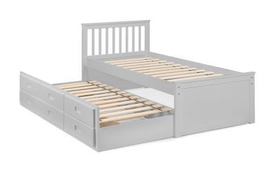 MAI902 Bed With Underbed And Drawers - Dove Grey