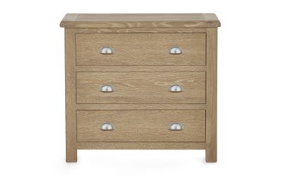 MEM004 Limed Oak 3 Drawer Chest