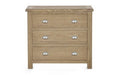 MEM004 Limed Oak 3 Drawer Chest