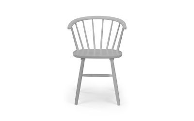 Curved Back Dining Chair - Grey