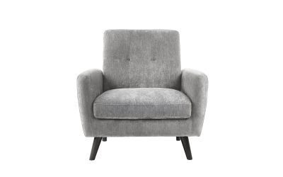 MON403 Compact Retro Chair In Contract Standard Fabric - Dove