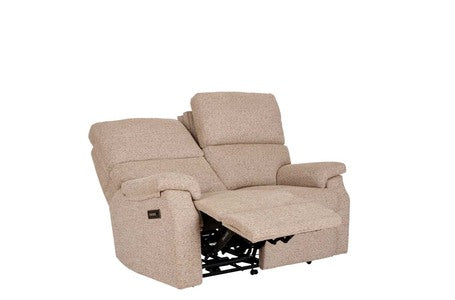 2 Seater Single Motor Recliner With Headrest & Lumbar
