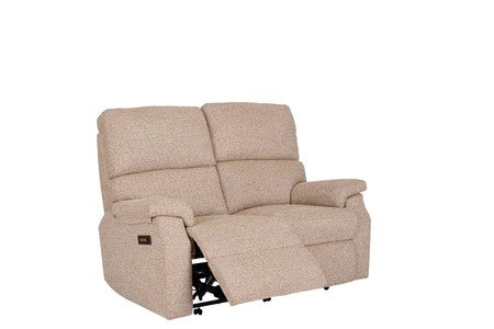 2 Seater Single Motor Recliner With Headrest & Lumbar