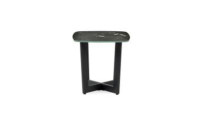 Lamp Table - Black Marble
