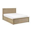 PAD012 Ottoman 150Cm King Bed - Oak