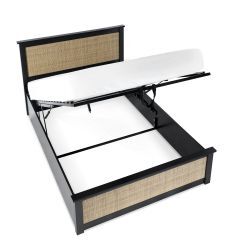 PAD112 Ottoman 150Cm King Bed - Black