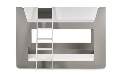 Bunk Bed Taupe & White