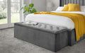 RAV101 Blanket Box Dark Grey Velvet