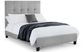 SOR403 High Headboard Bed 180Cm - Light Grey