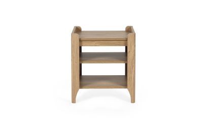Lamp Table With Removable Shelf - Oak