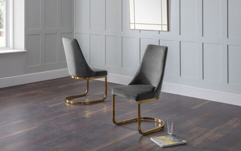 Cantilever Dining Chair - Grey