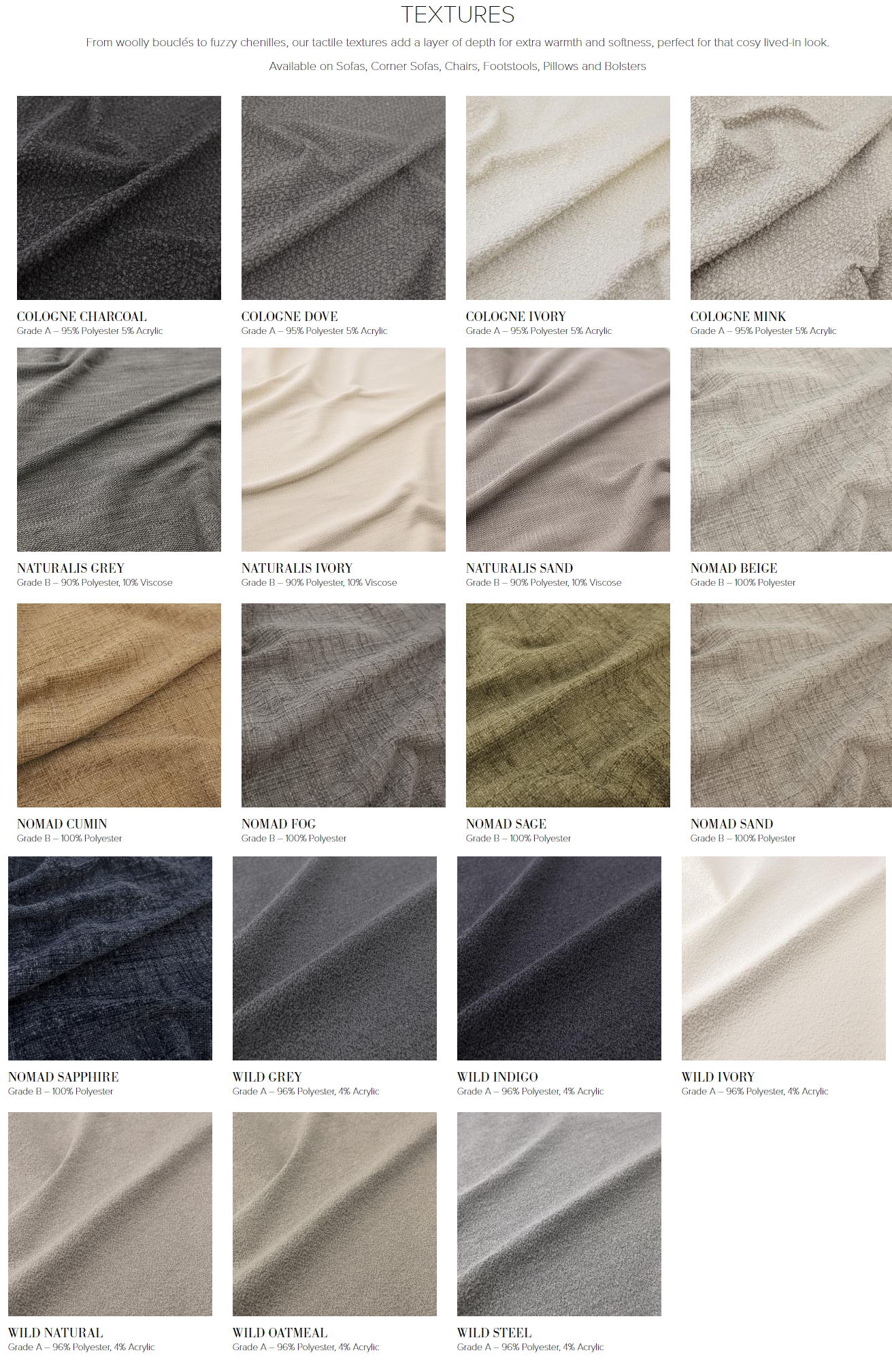 Alexander & James Textured Fabrics