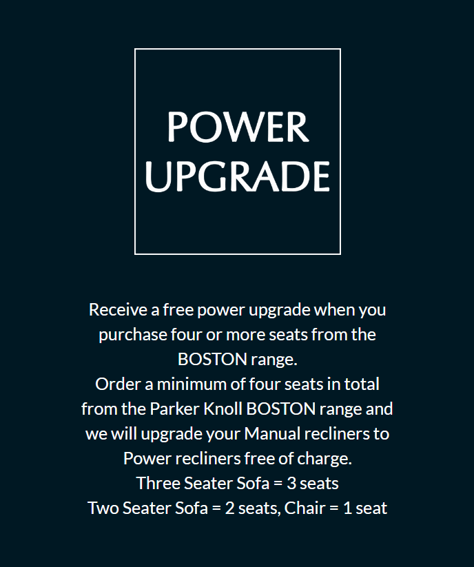 Parker Knoll Boston Free Power Recliner Upgrade
