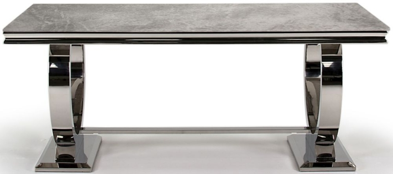 Arianna Grey Marble 200cm Dining Table