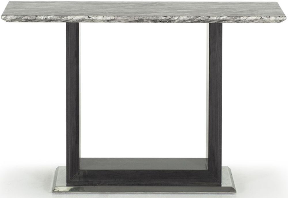 Donatella Grey Marble Console Table
