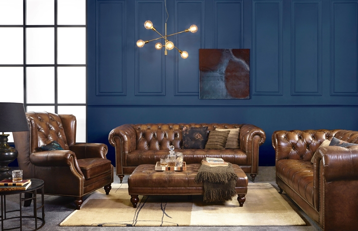 Buckingham Leather Chesterfield 2 Seater Sofa
