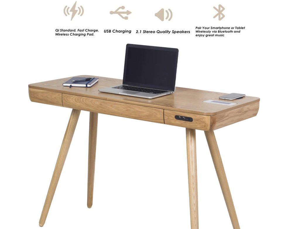 Smart Desk Home Office Oak Pc709, Stylish Office Desk For Home