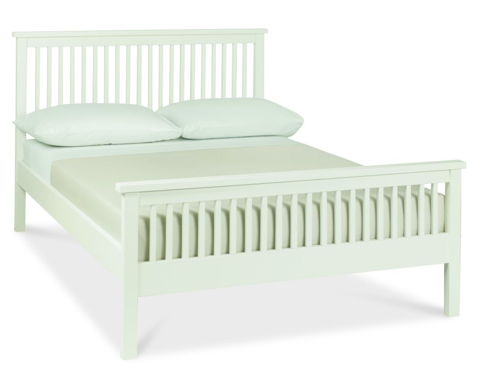 BENTLEY DESIGNS ATLANTA WHITE 135CM HIGH FOOTEND BEDSTEAD