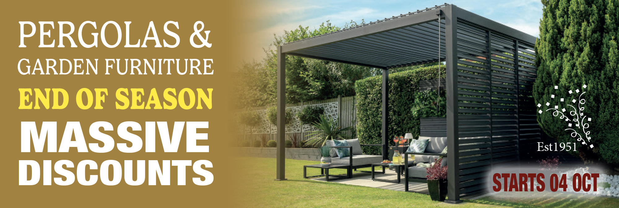 Aluminium Pergola Sale