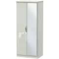 Camden High Gloss 2 Door Mirror Wardrobe