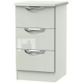 Camden High Gloss Kaschmir 3 Drawer Locker