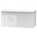 Camden High Gloss White Blanket Box