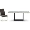 Donatella Grey Marble 220cm Dining Table & 6 Chairs
