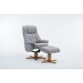 Emirates Swivel Chair & Stool Lisbon Silver