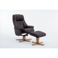 Emirates Swivel Chair & Stool Plush Brown