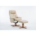 Emirates Swivel Chair & Stool Plush Cream