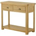 Portland Oak 2 Drawer Console Table