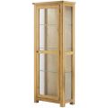 Portland Oak Glazed Display Cabinet