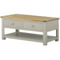 Portland Stone Coffee Table With Drawers