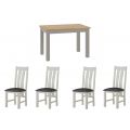 Portland Stone Dining Table & 4 Chairs Set