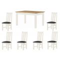 Portland White Extending Dining Table & 6 Chairs Set