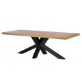 Finsbury Oak 200cm Hoxton Industrial Dining Table