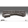 Roma Leather Large Corner Power Recliner Couch End Chaise