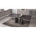 Sarah Grey High Gloss Extending Dining Table With Extension