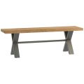 Wentwood Industrial Oak Small Bench