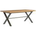 Wentwood Industrial Oak Large Dining Table