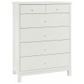 BENTLEY DESIGNS ATLANTA WHITE 4+2 DRAWER CHEST