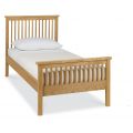 BENTLEY DESIGNS ATLANTA OAK 90CM HIGH FOOTEND BEDSTEAD