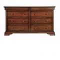 Normandie 8 Drawer Mahogany Wide Chest