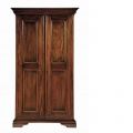 Normandie Double Hanging Mahogany Wardrobe