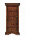 Normandie Mahogany Narrow 6 Drawer Chest Of Drawers